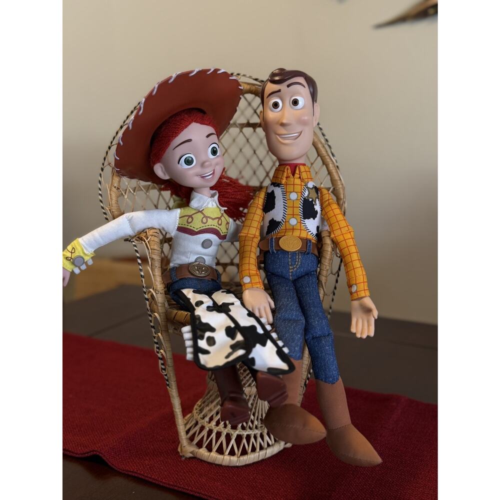 Disney Toy Story Talking Pull-String Voice Pair Jessie and Woody Dolls